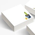 떡메모지 200매 선인장 수채화 그림이 장마다 들어있어요 9x9cm 높이 2cm