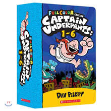 Captain Underpants #1~#6 Box Set : 캡틴 언더팬츠 6종 박스 세트 (Color Edition)
