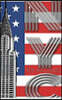 USA American Flag Iconic Chrysler Building New York City Sir Michael Huhn Artist Drawing Journal: Iconic Chrysler Building New York City Sir Michael H