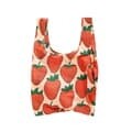 [바쿠백] 휴대용 장바구니 접이식 시장가방 Strawberry