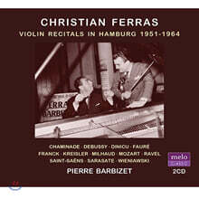 Christian Ferras 크리스티앙 페라스 바이올린 리사이틀 / 드뷔시, 프랑크, 크라이슬러, 포레, 미요