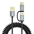 [CHOETECH] 초텍 2in1 USB to C타입+5핀 케이블(1.2m) XAC-0012-101BK