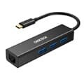 [CHOETECH] 초텍 C타입 to RJ45 + USB3.0 어댑터 HUB-U02BK