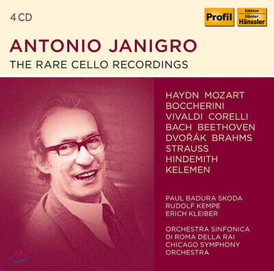 Antonio Janigro 하이든: 첼로 협주곡 2번 / 베토벤: '대공' 트리오 7번, 첼로 소나타 3번 - 안토니오 야니그로