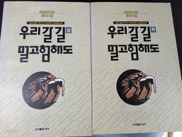 [세트] 우리 갈 길 멀고 험해도(상/하 전2권, 완질. 정수리 저, 도서출판 녹두, 1990.)