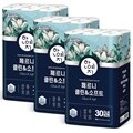 한예지 천연펄프 클린앤소프트 3겹 30M 30롤 × 3팩