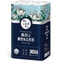 한예지 천연펄프 클린앤소프트 3겹 30M 30롤 × 1팩