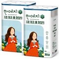 한예지 천연펄프 3겹 데코 화장지 27M 30롤 x 2팩