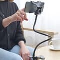 재택근무 인강 자유조절 스마트폰 자바라거치대HKS510