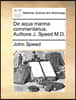 de Aqua Marina Commentarius. Authore J. Speed M.D.