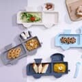 리틀보노 얌얌트레인 메인플레이트 기차 유아식기 4P