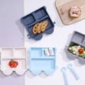 리틀보노 얌얌트레인 서브플레이트 기차 유아식기 4P