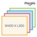 [마그피아] 고무자석 칼라메모보드 400 x 300 x T0.6 / 화이트보드