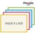[마그피아] 고무자석 칼라메모보드 600 x 400 x T0.6 / 화이트보드