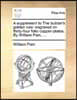 A Supplement to the Builder's Golden Rule: Engraved on Thirty-Four Folio Copper-Plates. by William Pain, ...