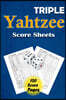 Triple Yahtzee Score Sheets