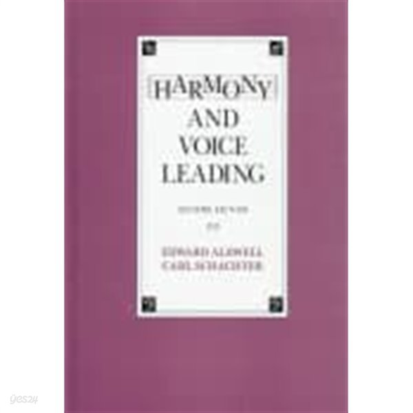 Harmony and Voice Leading (Hardcover, 2nd) 