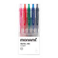 모나미 FX ZETA 다색 5색 세트 (0.5mm)