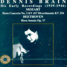 Dennis Brain 모차르트: 호른 협주곡 / 베토벤: 호른 소나타 (Mozart: Horn Concerto K.417 / Beethoven: Horn Sonata Op.17)