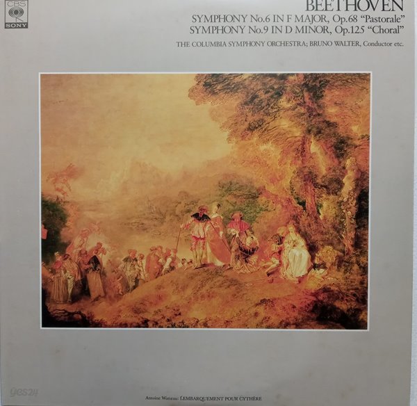 LP(수입) 베토벤 : 교향곡 6번 전원, 9번 합창 - 브루노 발터 / 콜럼비아 교향악단(GF 2LP)
