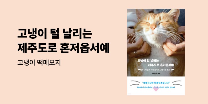 『고냉이 털 날리는 제주도로 혼저옵서예』 - 고냉이 떡메모지