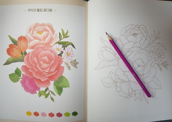 시니어 컬러링북 : 꽃그림 편 도서 리뷰 : [서평] 시니어 컬러링북 꽃그림 편 | Yes24 블로그 - 내 삶의 쉼표