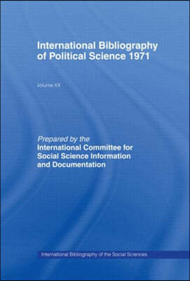 IBSS: Political Science: 1971 Volume 20