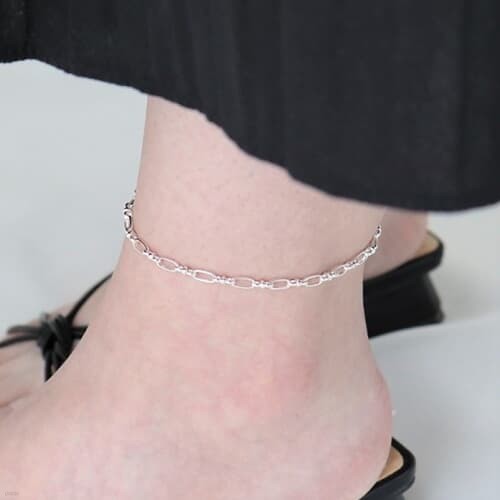 [Silver925] Connection chain anklet