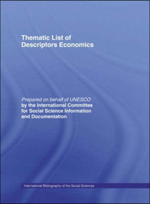 Thematic List of Descriptors: Economics