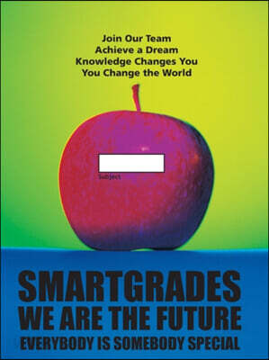 SMARTGRADES BRAIN POWER REVOLUTION RED APPLE School Notebooks with Study Skills "How to Ace a Test" (100 Pages) SUPERSMART! Write Class Notes & Test-R