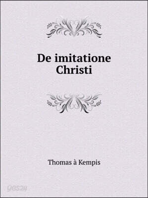 De imitatione Christi
