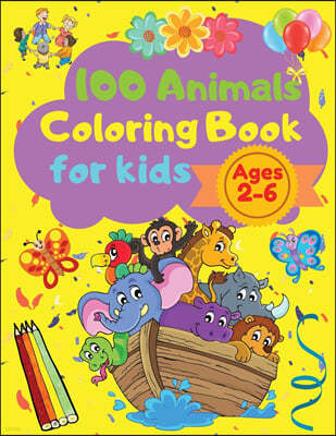 100 Animals Coloring Book for Kids