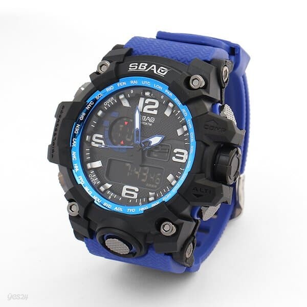 크랙 방수 전자 손목시계 S-800(블루) 스포츠시계