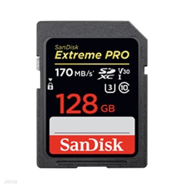 샌디스크  Extreme Pro SDXC 128GB 초고속전송 하이스피드 UHS-I