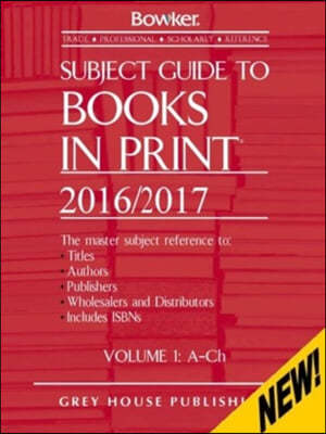 Books In Print Supplement, 2015-16
