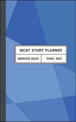 MCAT Study Planner: Undated daily MCAT planner. Use for MCAT study schedule and organizing MCAT prep. Ideal for MCAT practice and studying