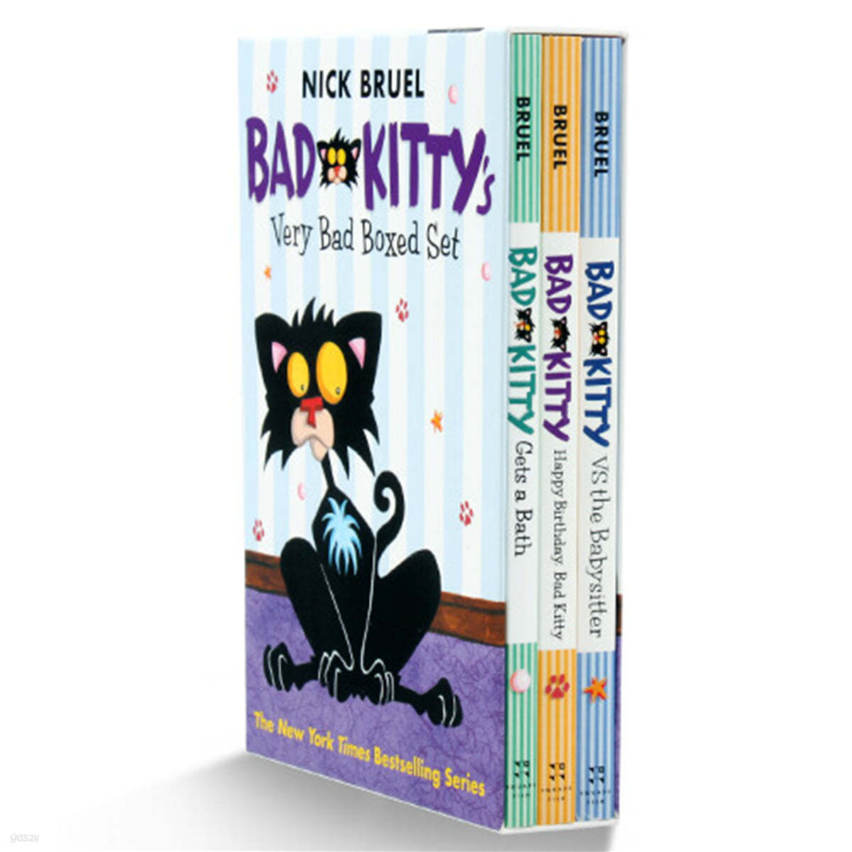 Bad Kitty's Very Bad Boxed Set (#1): Bad Kitty Gets a Bath, Happy Birthday, Bad Kitty, Bad Kitty Vs the Babysitter - With Free Poster!