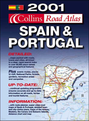 2001 Collins Road Atlas Spain and Portugal