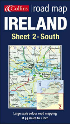 IRELAND ROAD MAP SHEET 2 SOUTH