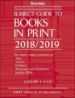 Subject Guide to Books In Print, 2018/19