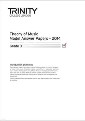 Trinity College London Music Theory Past Papers (2014) Grade 3