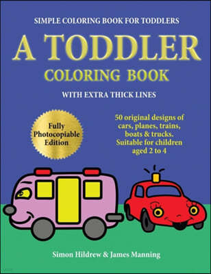 Simple coloring book for toddlers
