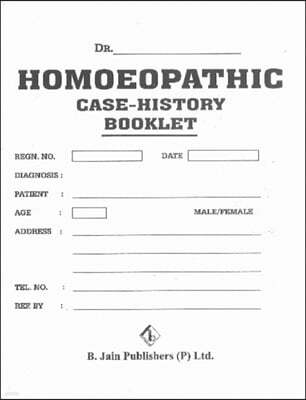 Homeopathic Case History Booklet