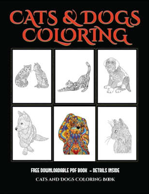 Cats and Dogs Coloring Book