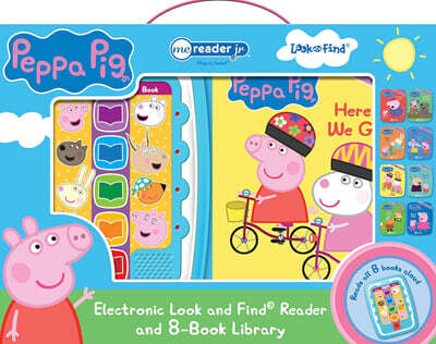Peppa Pig: Me Reader Jr Electronic Look and Find Reader and 8-Book Library Sound Book Set