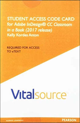 Access Code Card for Adobe InDesign CC Classroom in a Book (2017)