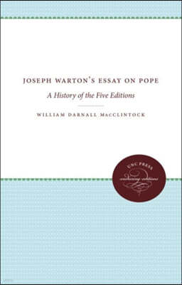 Joseph Warton's Essay on Pope