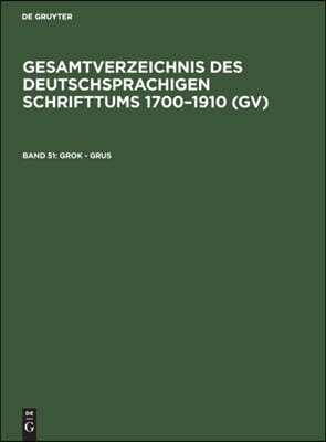 K.G. Saur Verlag Grok - Grus