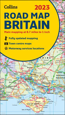 2023 Collins Road Map of Britain
