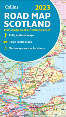 2023 Collins Road Map of Scotland